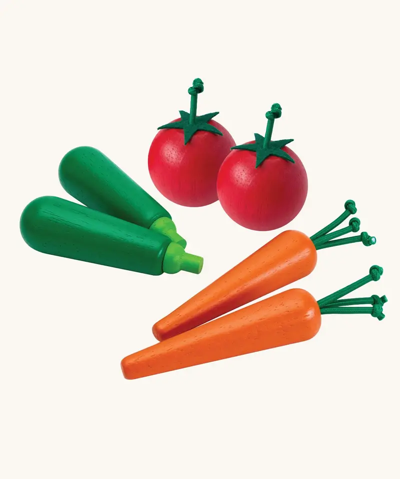 Plantoys Vegetable Set - Carrots, Courgettes & Tomatoes 1