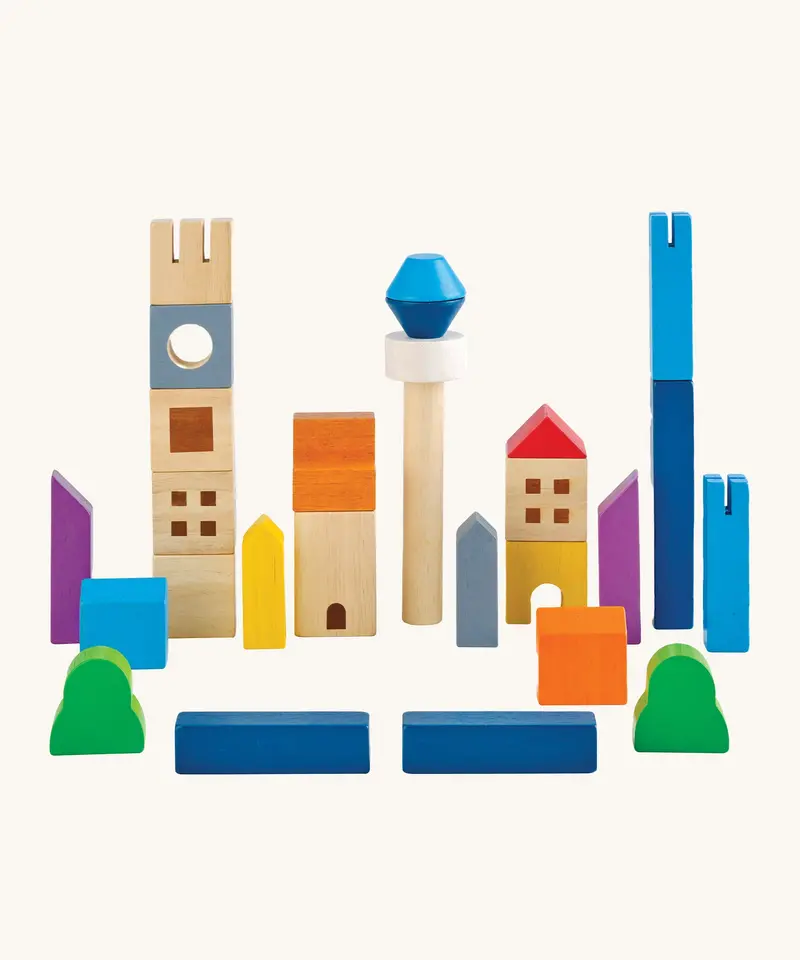 Plantoys Wooden Cityscape Blocks 1