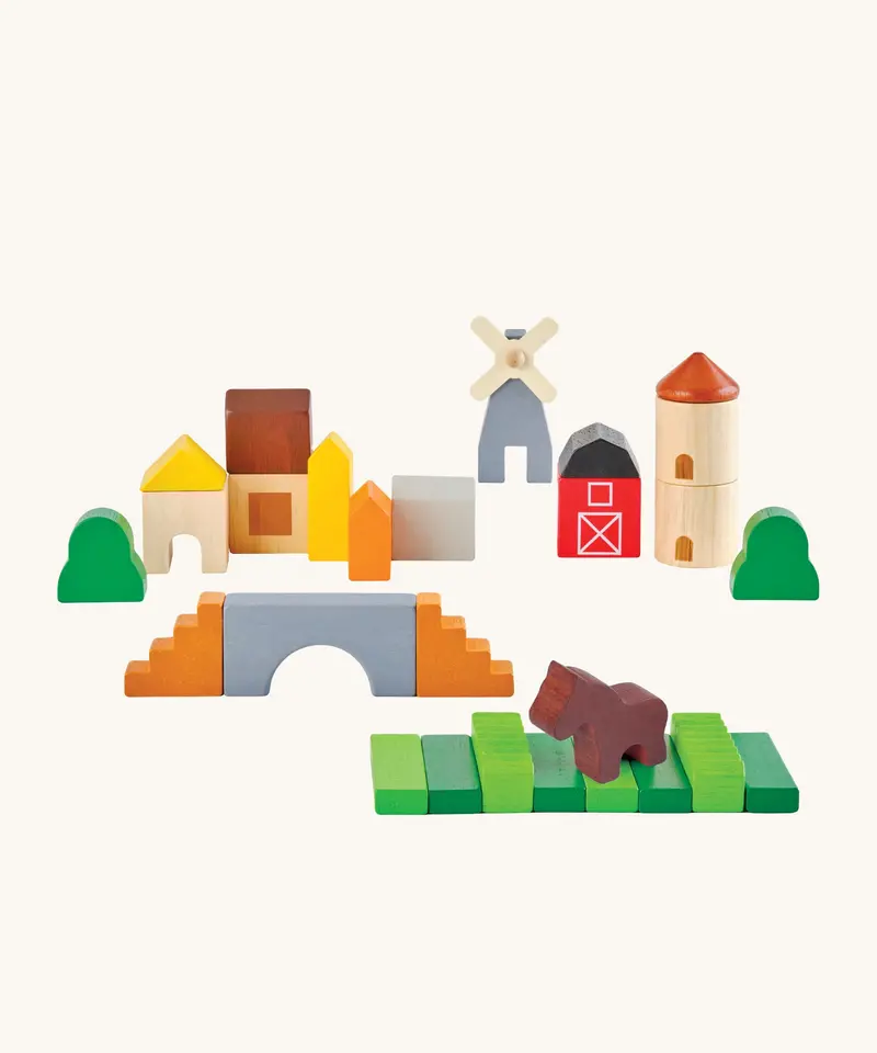 Plantoys Wooden Country Blocks 1