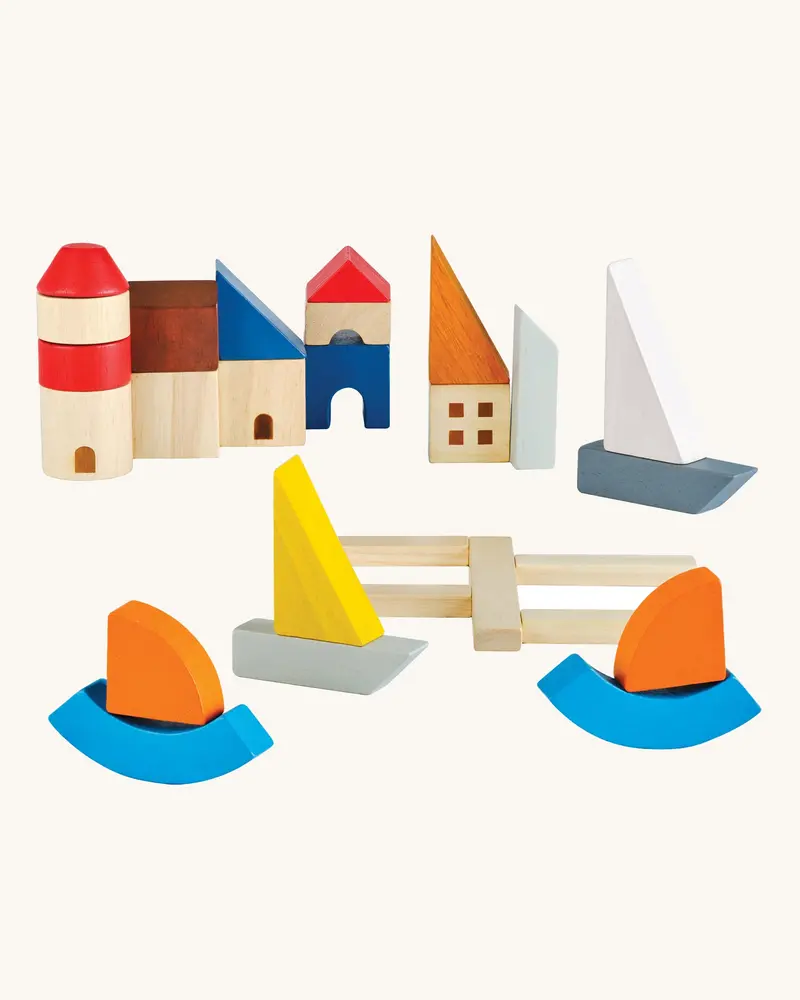 Plantoys Wooden Marina Blocks 1