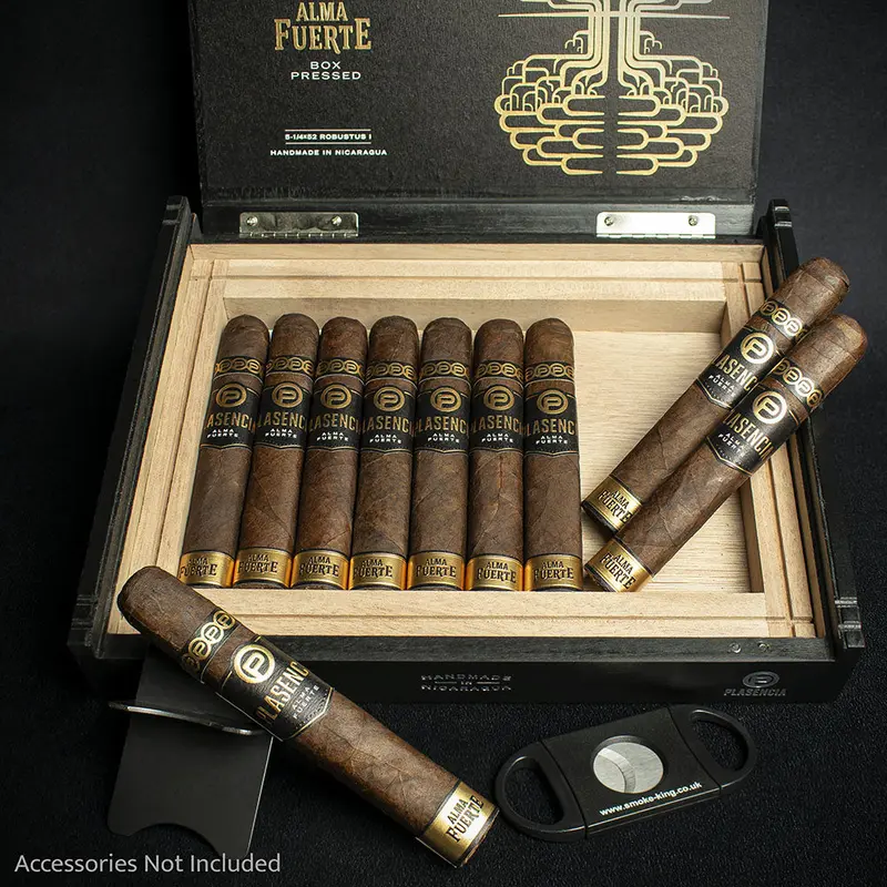 Plasencia Alma Fuerte Box Pressed Robusto Cigars - Box Of 10 1