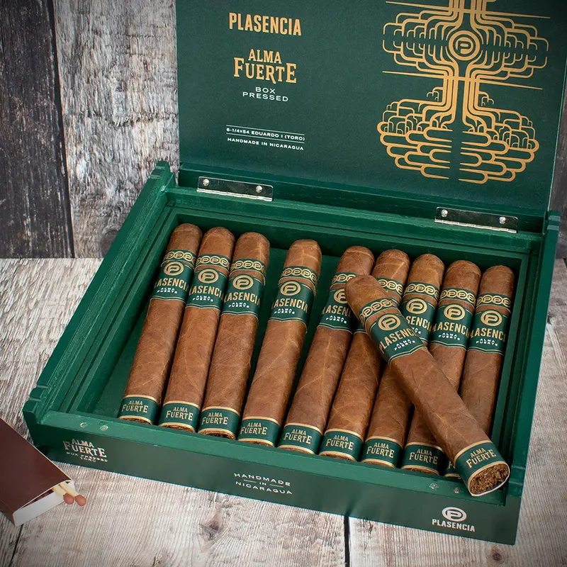 Plasencia Alma Fuerte Colorado Claro - Eduardo (Toro) - Box Of 10 Cigars 1
