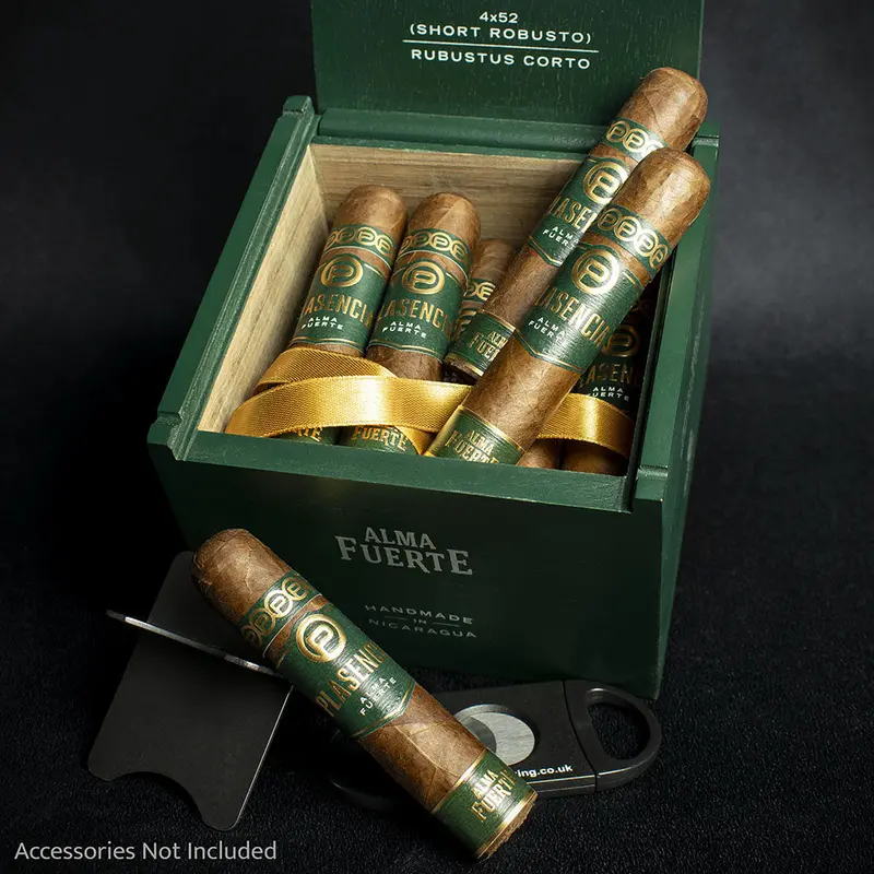 Plasencia Alma Fuerte Short Robusto Cigars - Box Of 20 1