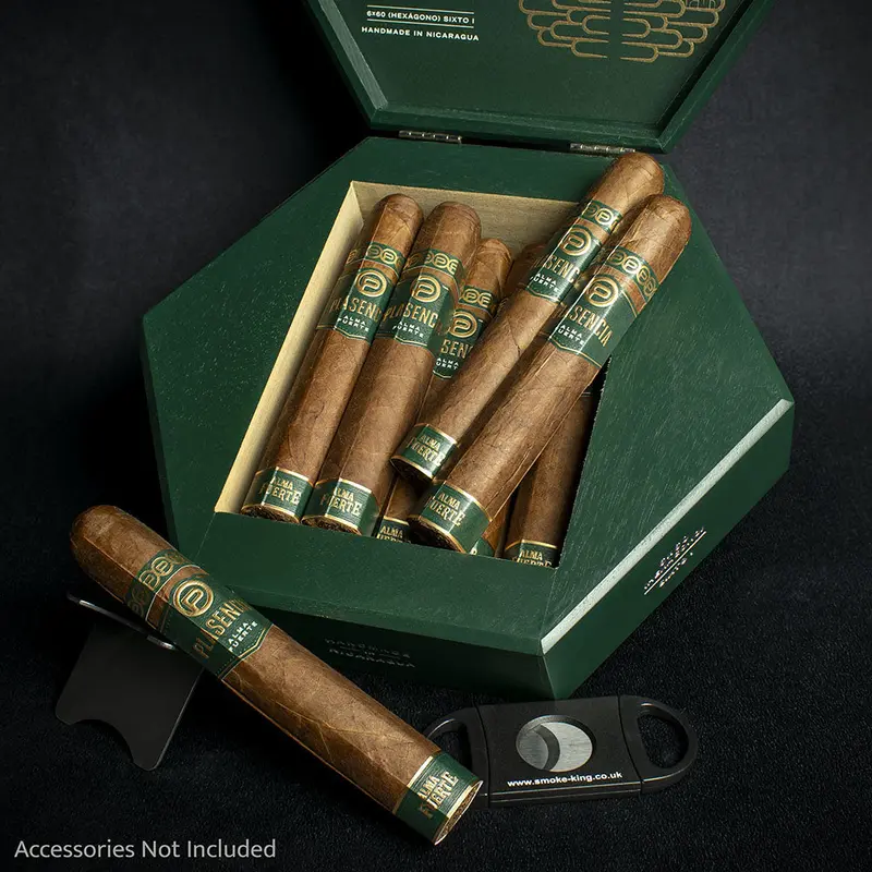 Plasencia Alma Fuerte Sixto L Hexagono Cigars - Box Of 10 1