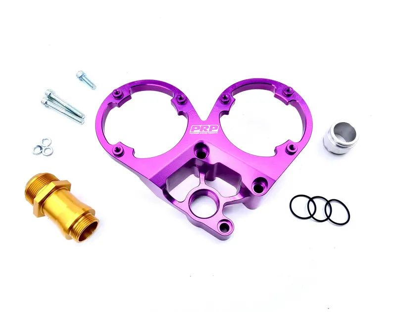 Platinum Racing Products - Nissan Rb Twin Cam Pro Series Cas Bracket With -20An Head Drain 1