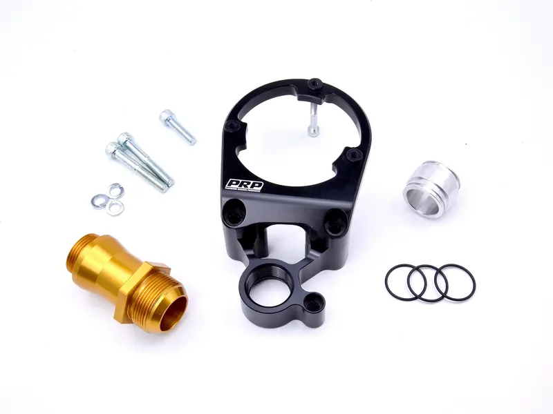 Platinum Racing Products - Twin Cam Pro Cas Bracket With Optional -20An Head Drain Fittings 2