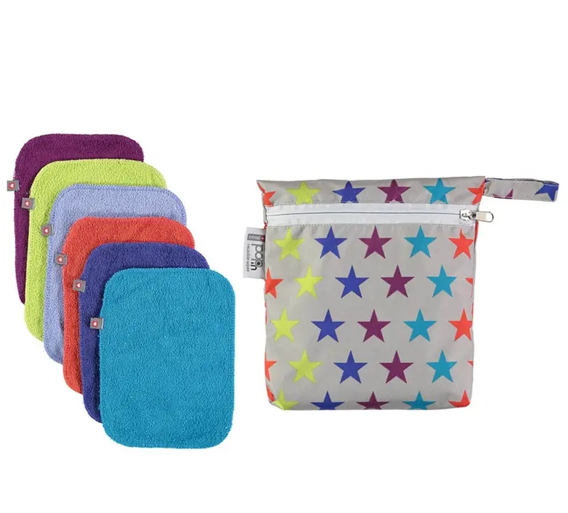 Pop-In Brights Bamboo Baby Wipes X10 2