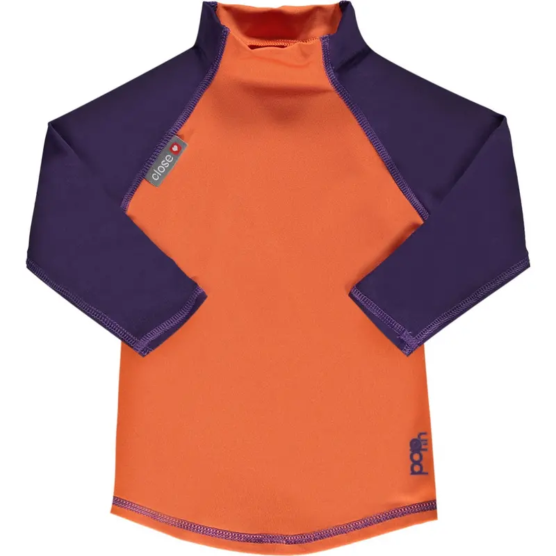 Pop-In Ls Rash Vest Orange / Purple 1