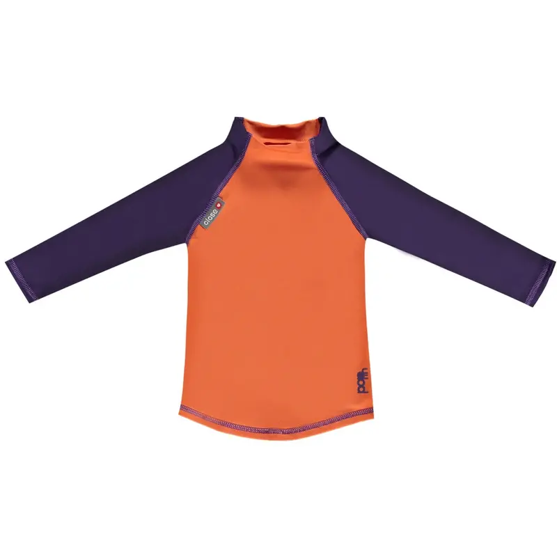 Pop-In Ls Rash Vest Orange / Purple 2