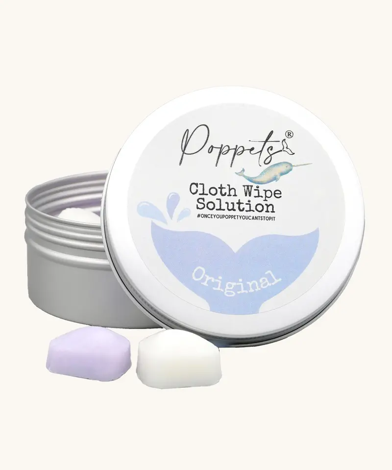 Poppets Reusable Baby Wipe Solution - 20 Pack Tin 3