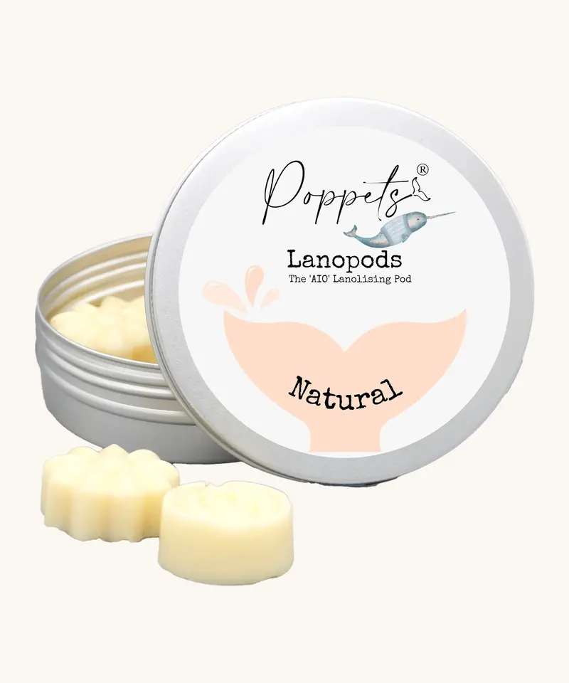 Poppets Wool Care Lanopods - Natural 1