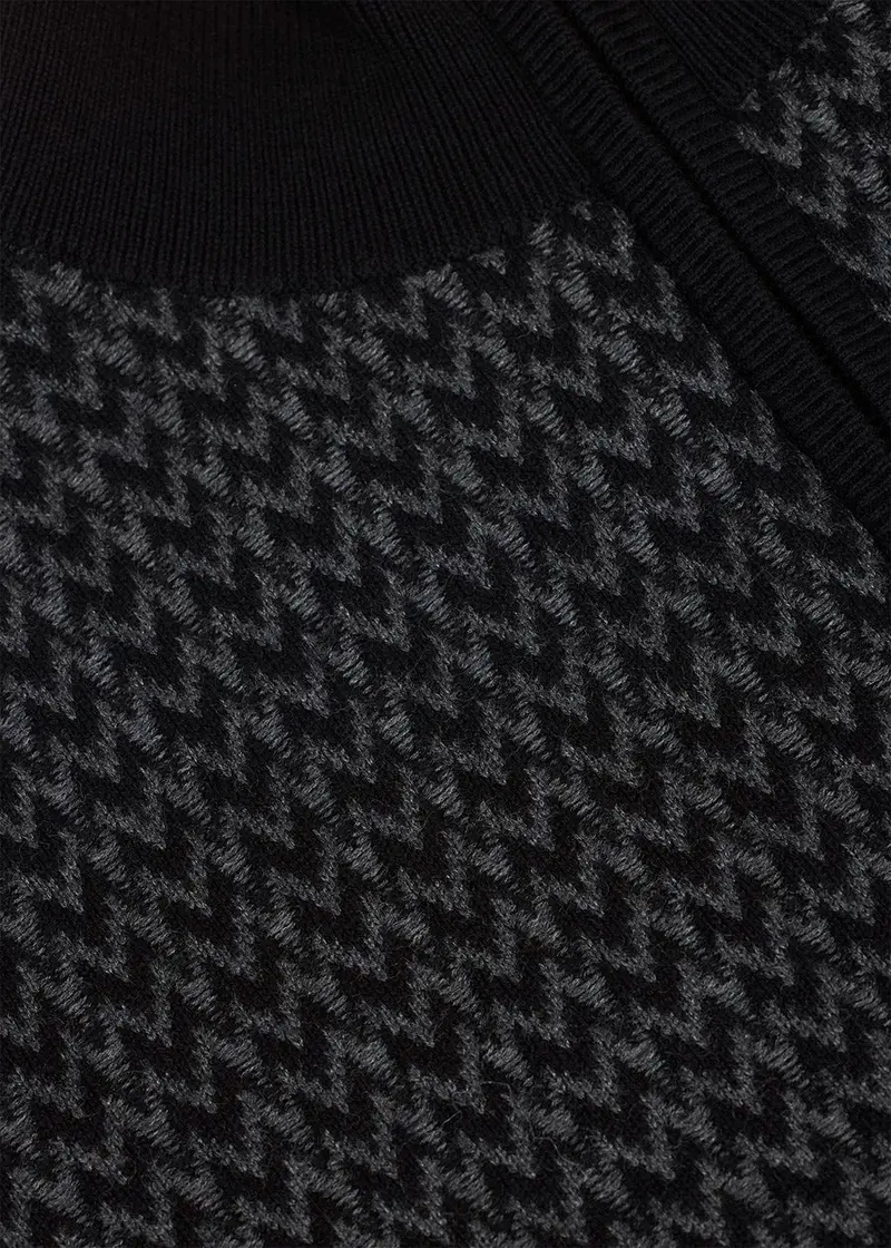 Quarter Zip Herringbone Sweater 11