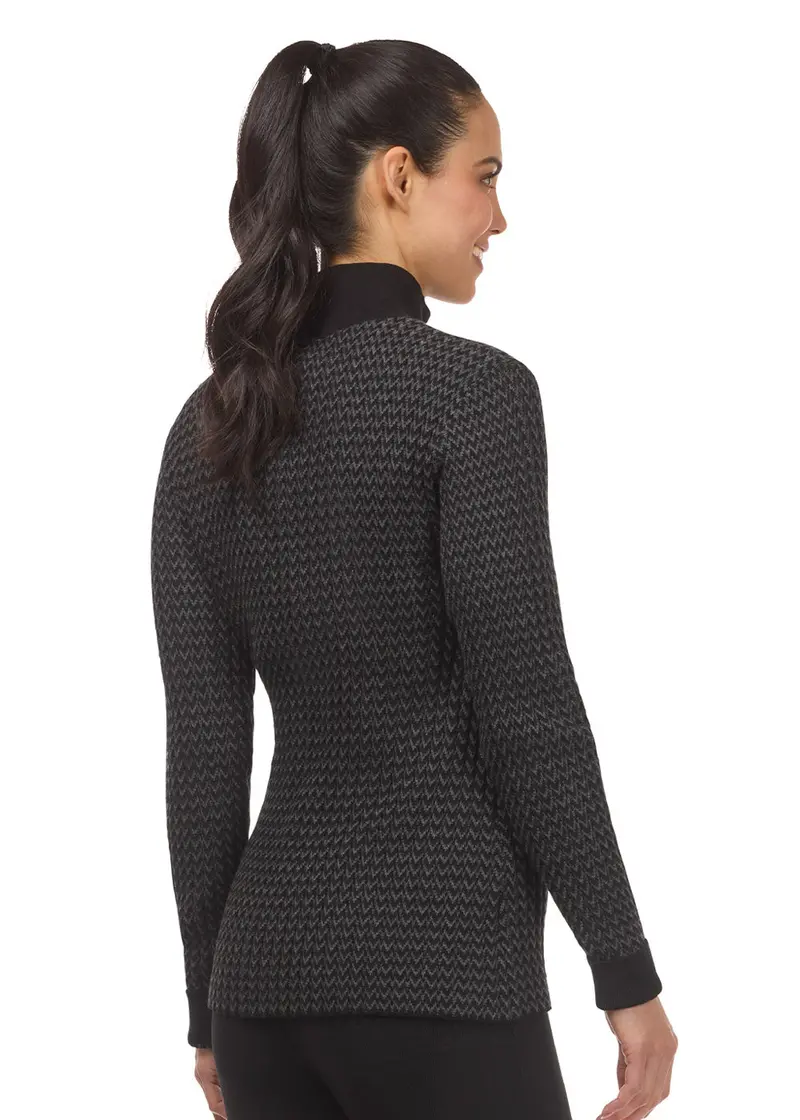 Quarter Zip Herringbone Sweater 8