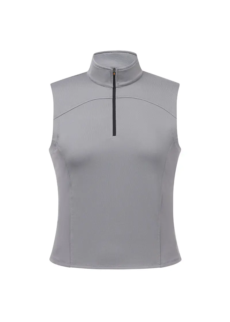 Quarter Zip Sleeveless Performance Top 1