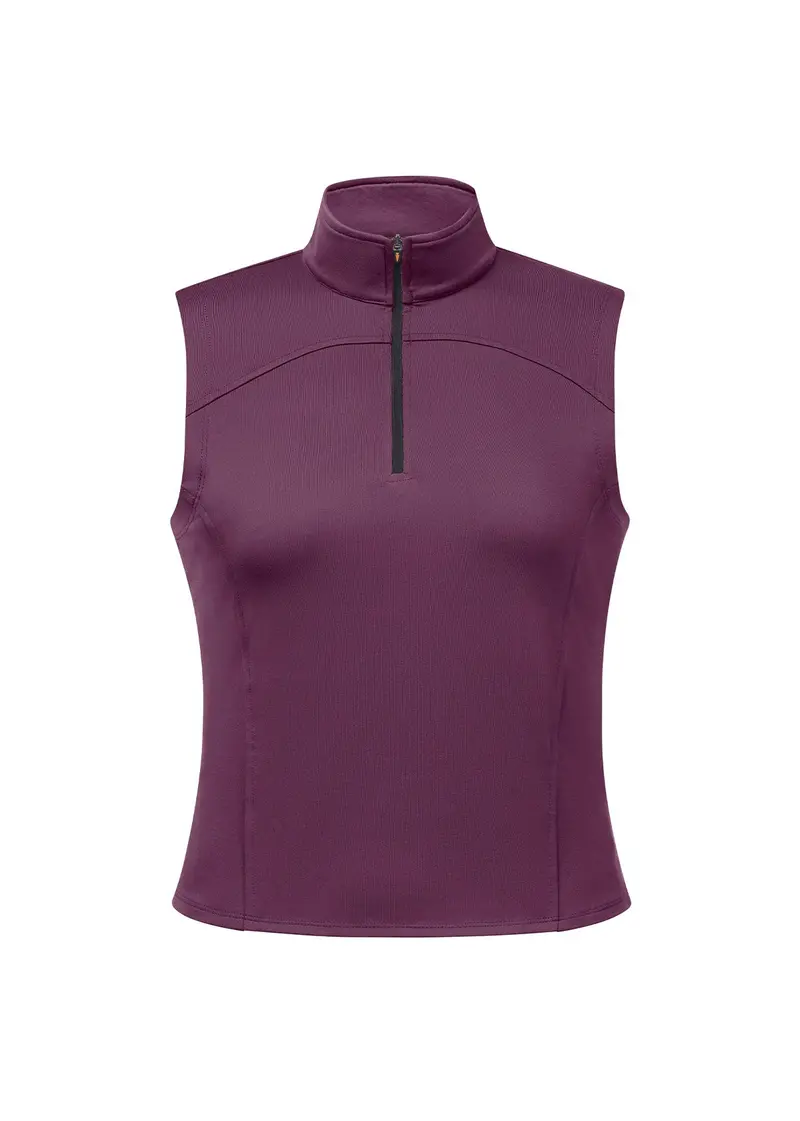 Quarter Zip Sleeveless Performance Top 6