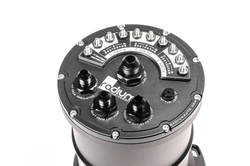 Radium Multi-Pump Fuel Surge Tank Fits Walbro Gss342 / Aem 50-1200 / Dw4 (Pumps Not Included) 2
