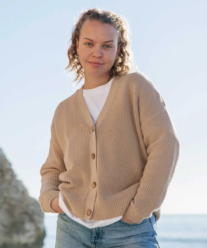 Rapanui Brook Organic Knitted Cardigan 1