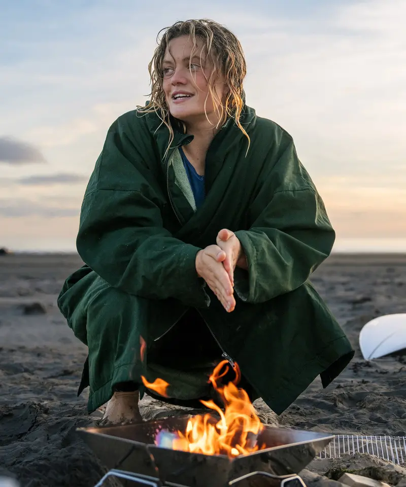 Rapanui Women's Changing Robe - Evergreen 1