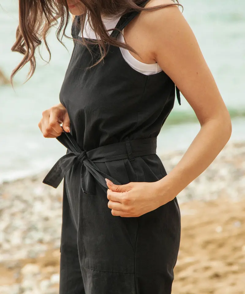 Rapanui Women's Organic Jumpsuit - Black 3