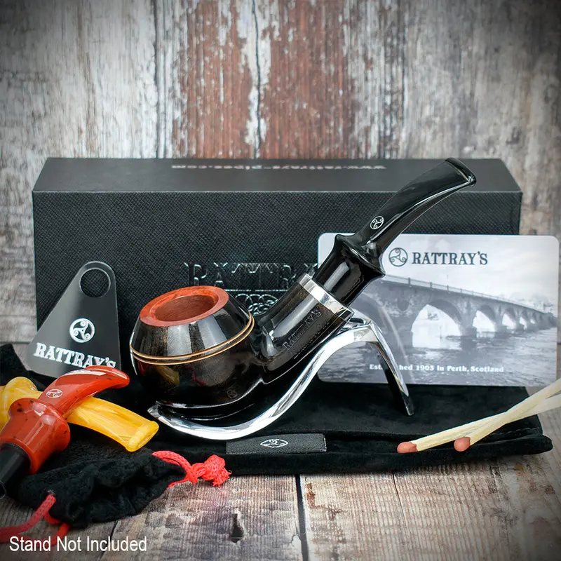 Rattray's Beltanes Fire Briar Smoking Pipe - Grey 2