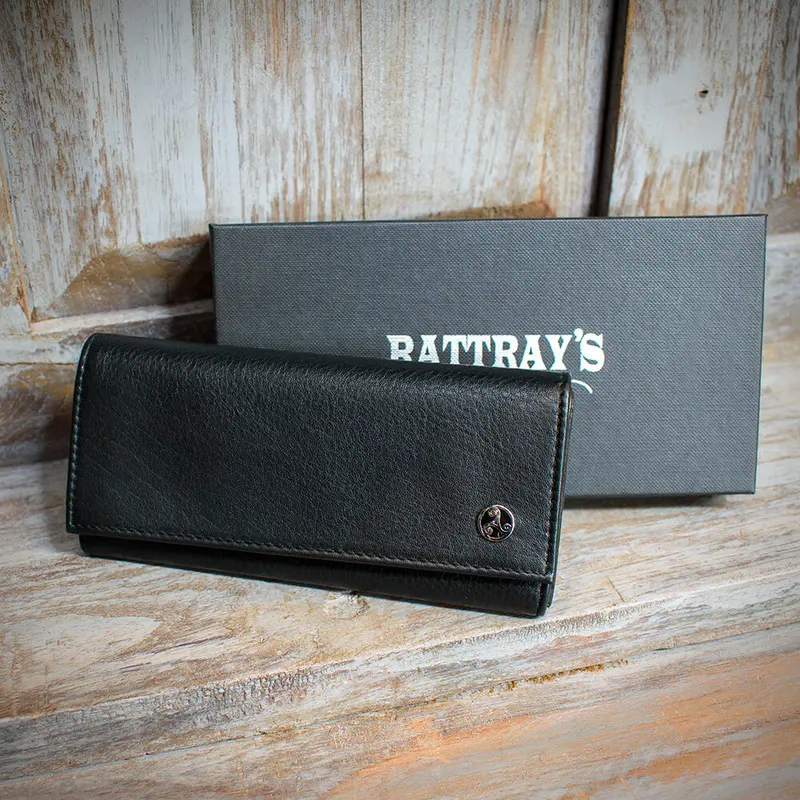 Rattray's Black Knight Leather Pipe Tobacco Pouch - Large Roll Up 1 1