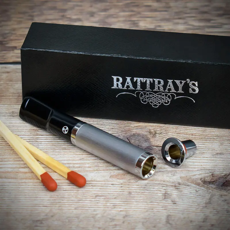 Rattray's Cigarette Holder (Tuby) - Satin Chrome 2