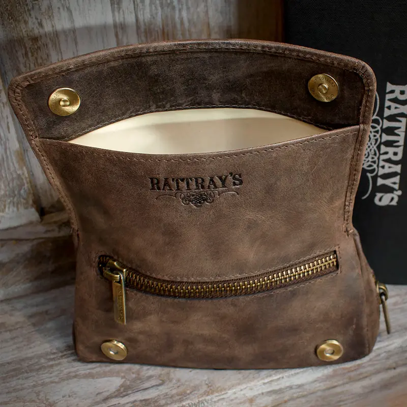 Rattray's Peat Leather Pipe Tobacco Pouch - Combo 1 2