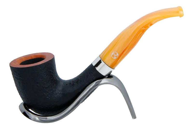Rattray's Samhain Sandblast Yellow Briar Smoking Pipe - Shape 48 1