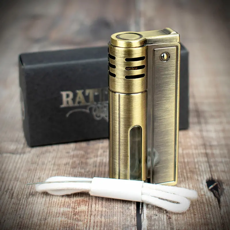 Rattray's Steam Punk Petrol Lighter - Brass Finish 1