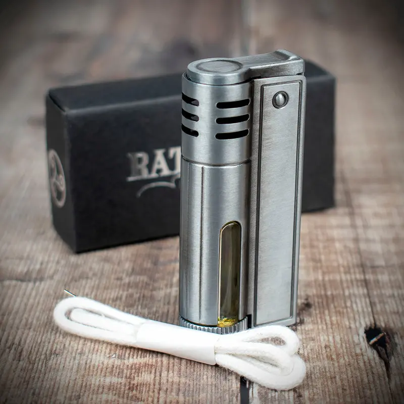 Rattray's Steam Punk Petrol Lighter - Chrome Finish 1