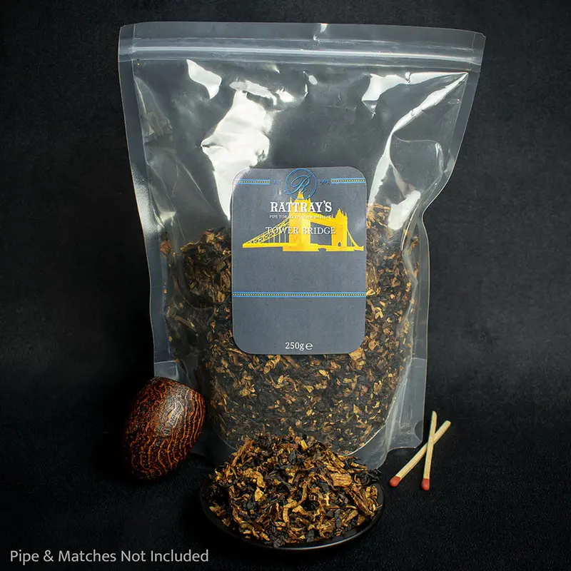 Rattray's Tower Bridge Pipe Tobacco (Rum, Vanilla & Fruit) - 250G Bag 1