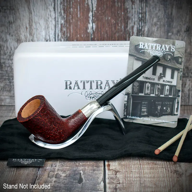 Rattray's Vintage Army Sandblast Briar Smoking Pipe - Shape 25 2
