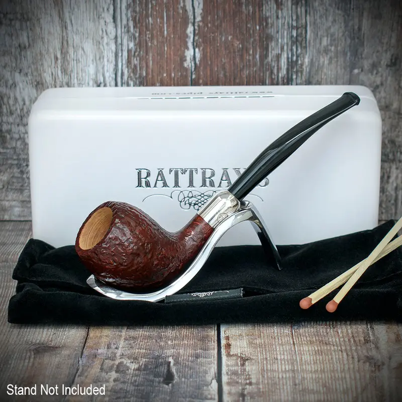 Rattray's Vintage Army Sandblast Briar Smoking Pipe - Shape 28 2