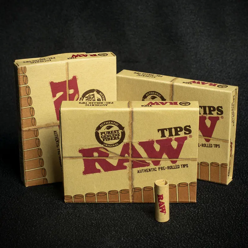 Raw Natural Pre-Rolled Filter Tips - Bundle Of 3 1