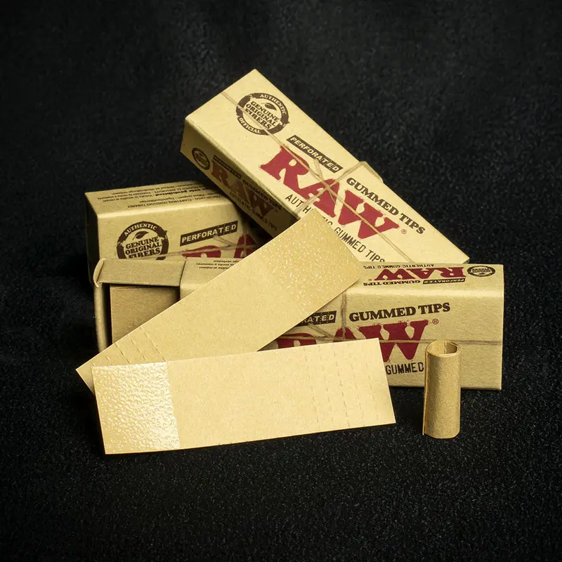 Raw Perforated Gummed Natural Tips - Bundle Of 3 2