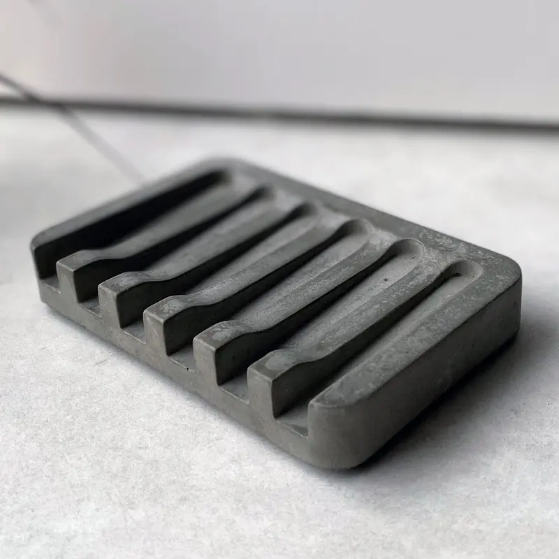 Rawr Grey Concrete Soap Dish 1