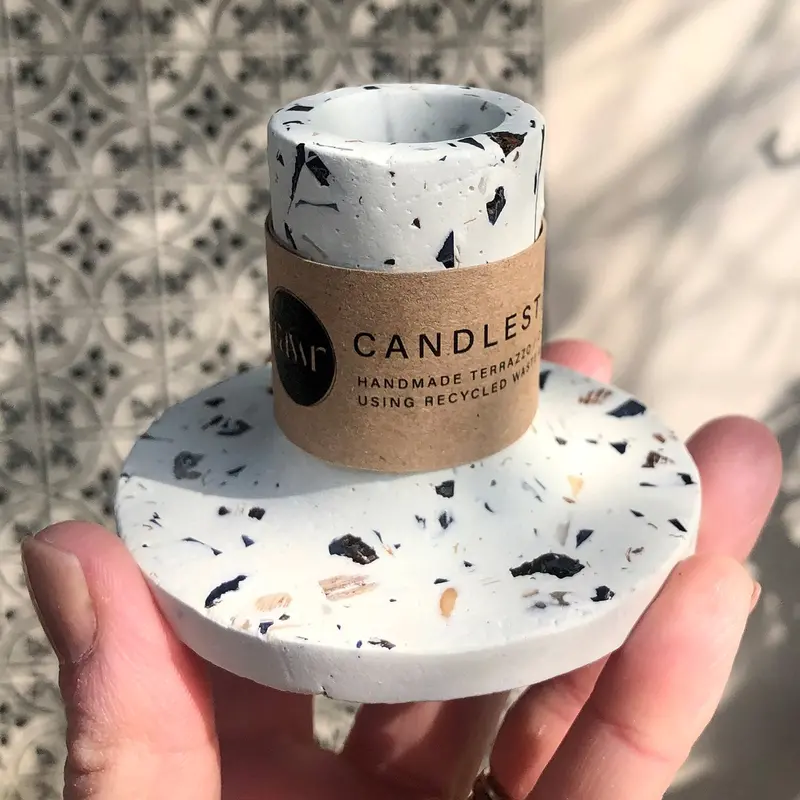 Rawr Shell Terrazzo Candlestick 2