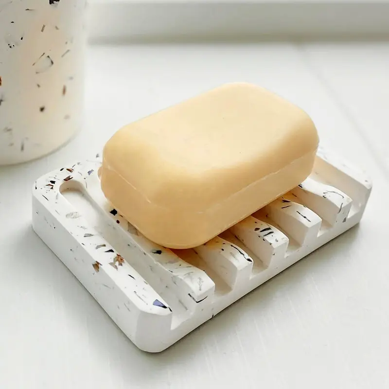 Rawr Shell Terrazzo Soap Dish 1