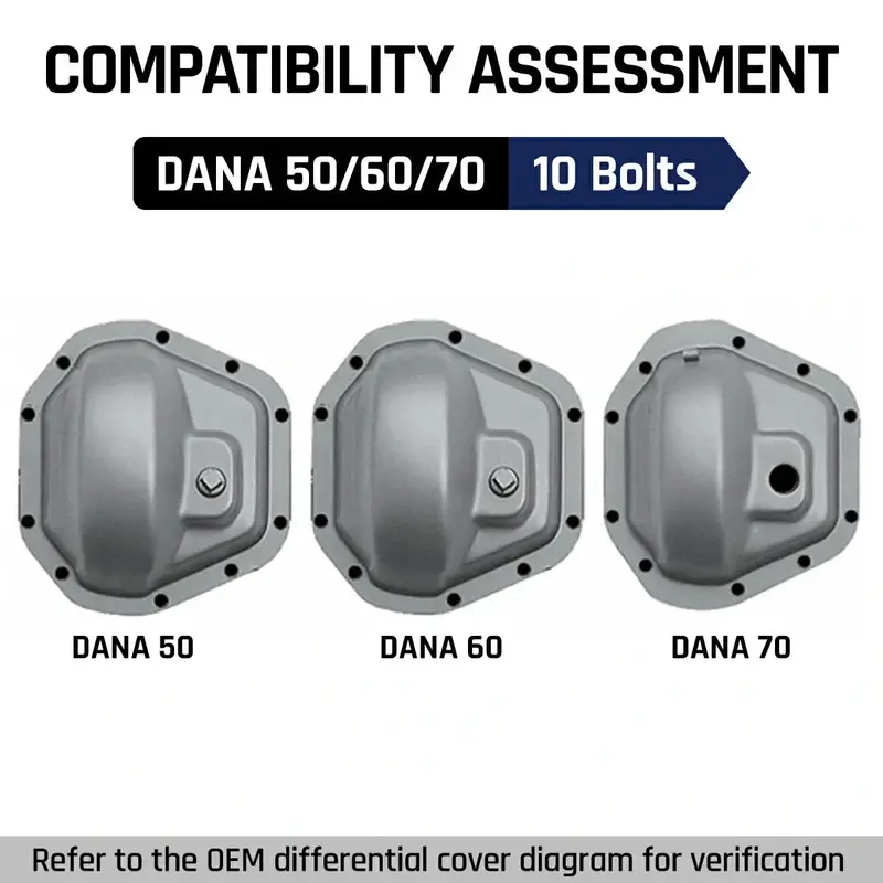 Rear Differential Cover Dana 50/60/70 10 Bolts For Chevrolet|Ford|Gmc|Dodge | Spelab 3