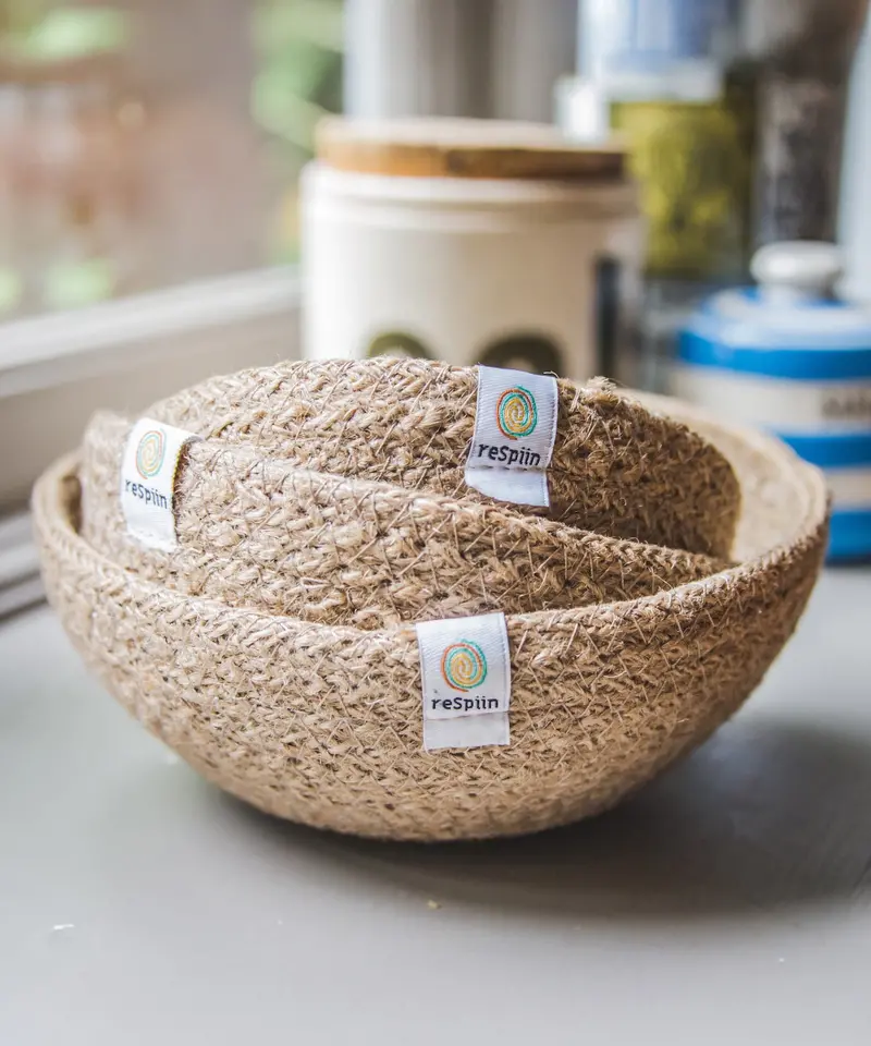 Respiin Jute Mini Bowl Set 1