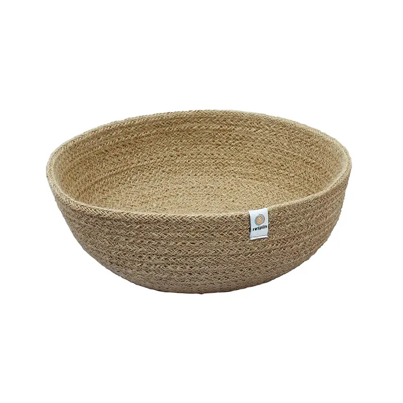 Respiin Jute Natural Large Bowl 1