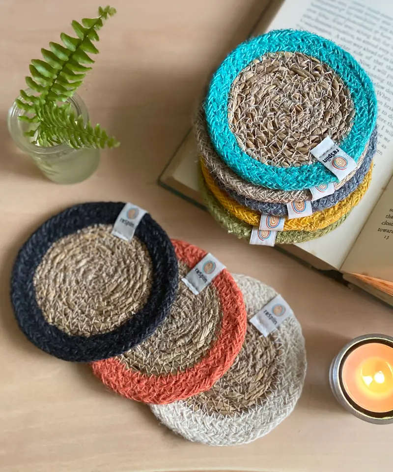 Respiin Jute & Seagrass Coaster 1