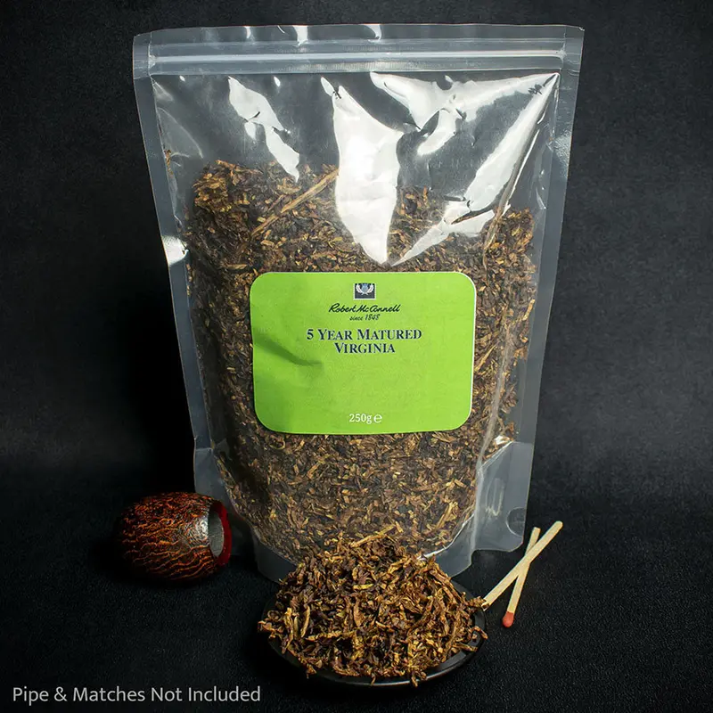 Robert Mcconnell 5 Year Matured Virginia Pipe Tobacco - 250G Bag 1