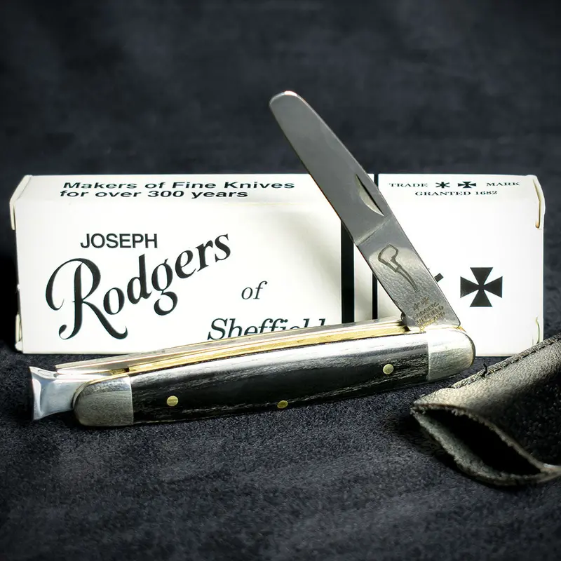 Rodgers Classic Pipe Smokers Knife - Blackwood Handle 1