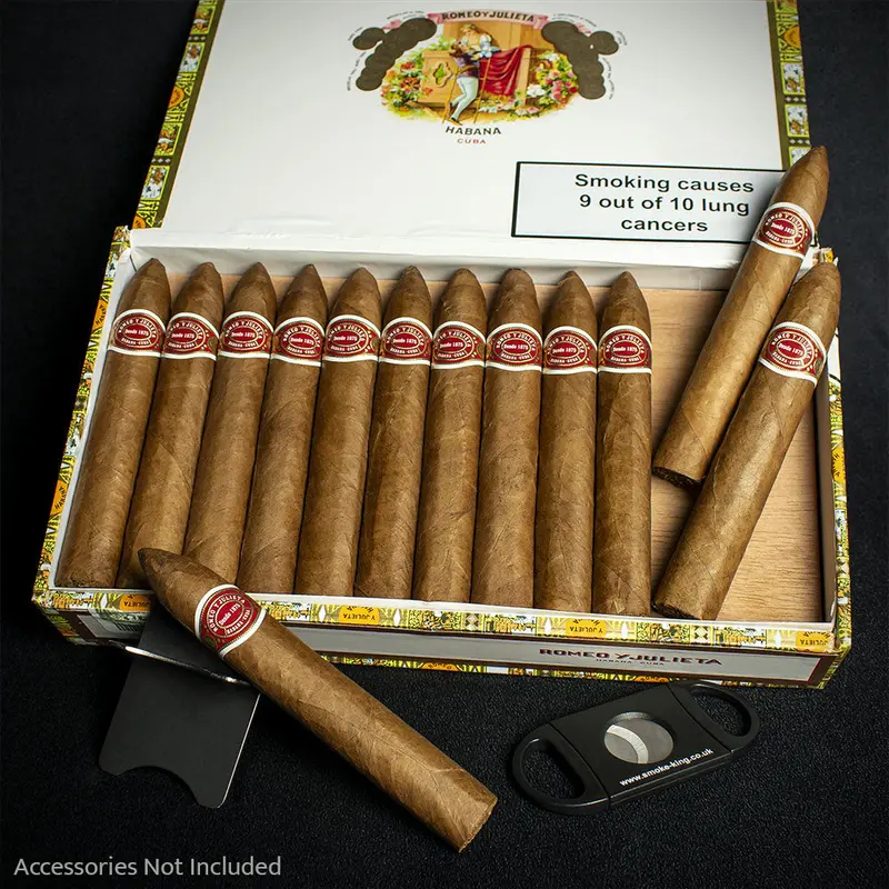 Romeo Y Julieta Belicosos Cuban Cigars - Box Of 25 1
