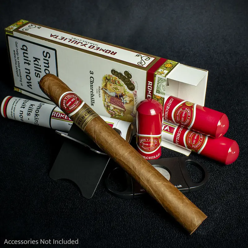Romeo Y Julieta Churchill Tubos Cuban Cigars - 3 Pack 1