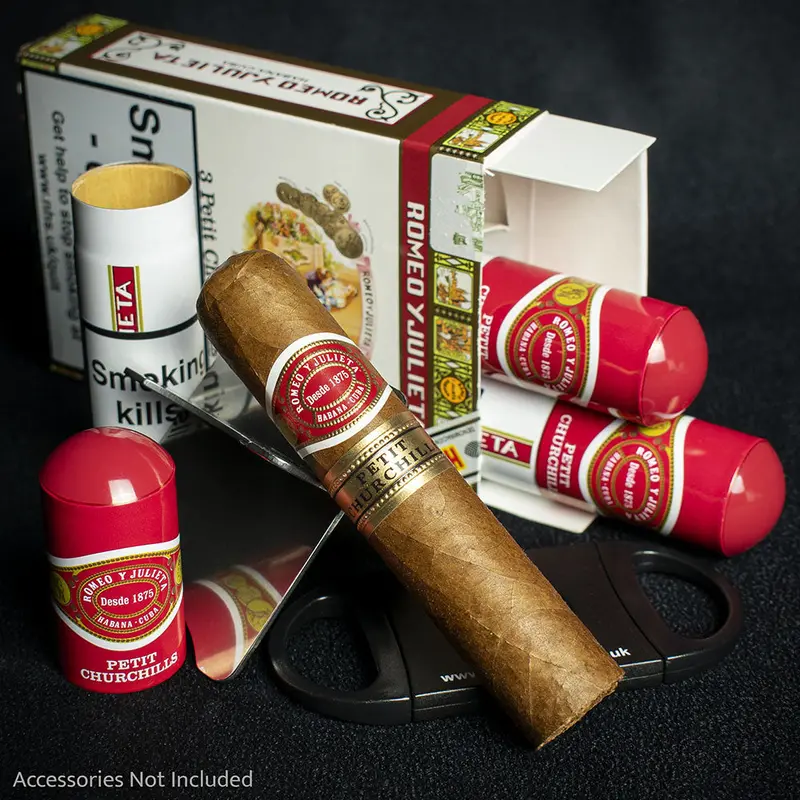 Romeo Y Julieta Petit Churchills Tubos Cuban Cigars - 3 Pack 1
