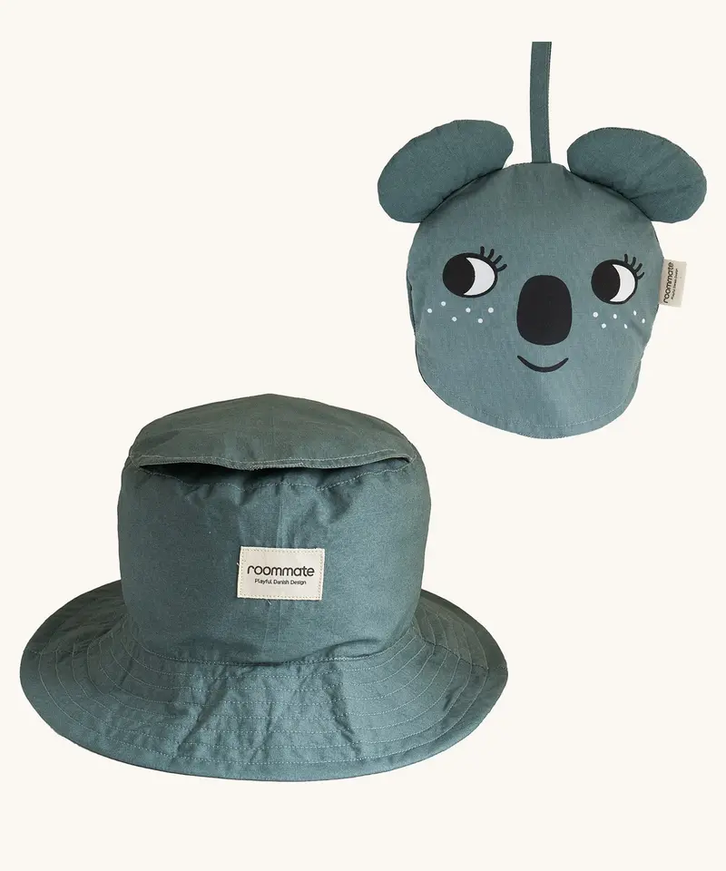 Roommate Kids Grey Bucket Hat - Koala 1