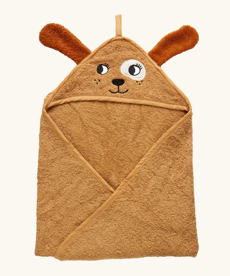 Roommate Kids Organic Hooded Towel - Dog 1