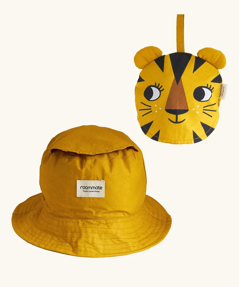 Roommate Kids Yellow Bucket Hat - Tiger 1